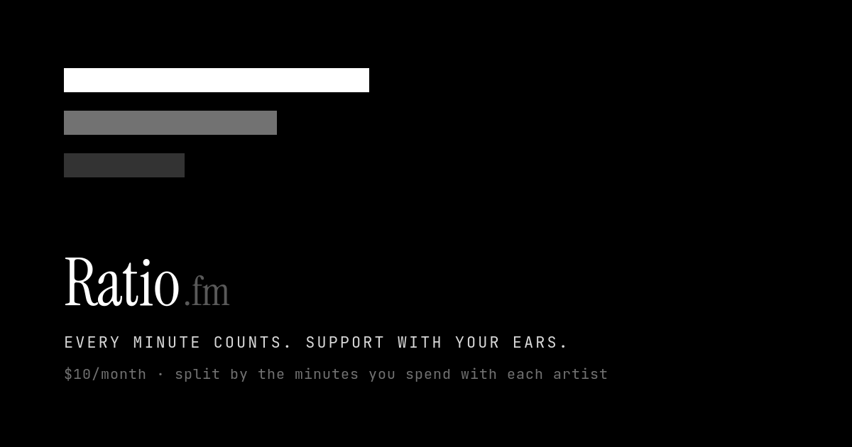 Ratio.fm · The scene keeps its own record